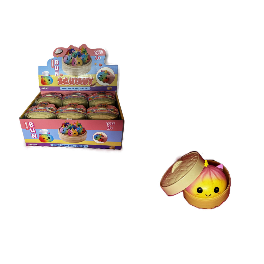 Squishy Bun Large Unicorn Dumpling Rainbow Mystery Squishy Toy